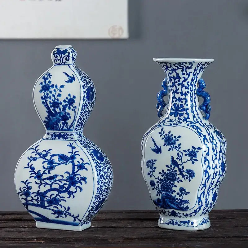 Antique Blue Porcelain Vase
