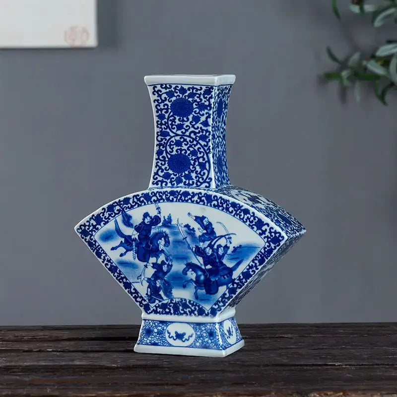 Antique Blue Porcelain Vase