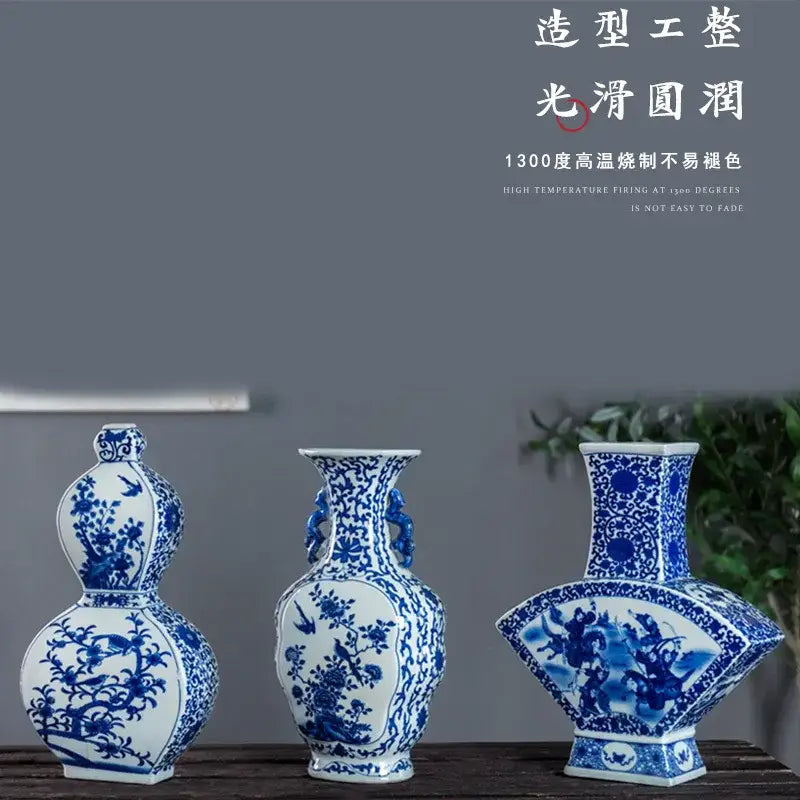 Antique Blue Porcelain Vase