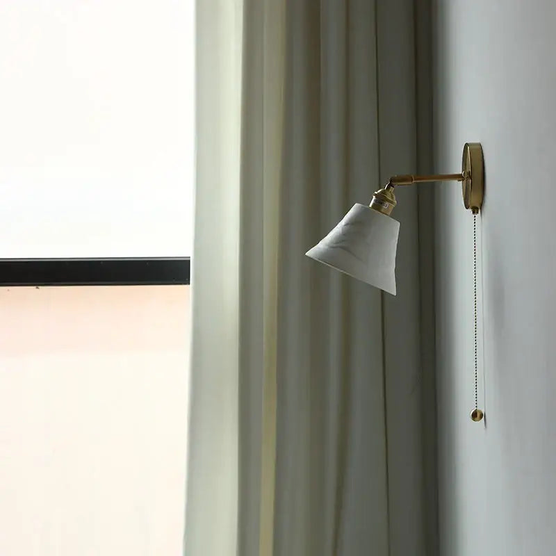 Amber Glass Adjustable Sconce