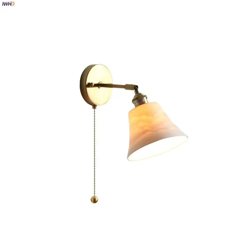 Amber Glass Adjustable Sconce