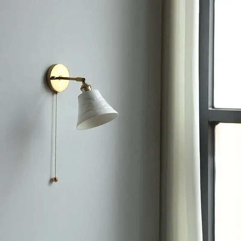 Amber Glass Adjustable Sconce