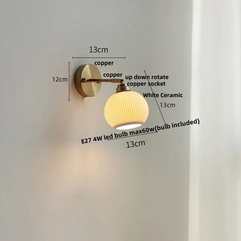 Amber Glass Adjustable Sconce