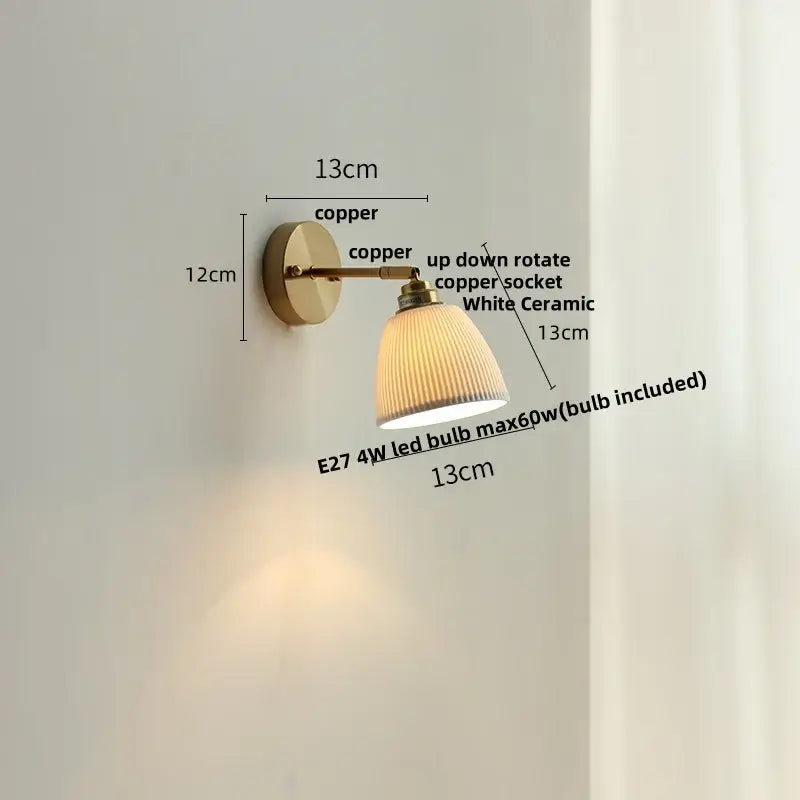 Amber Glass Adjustable Sconce