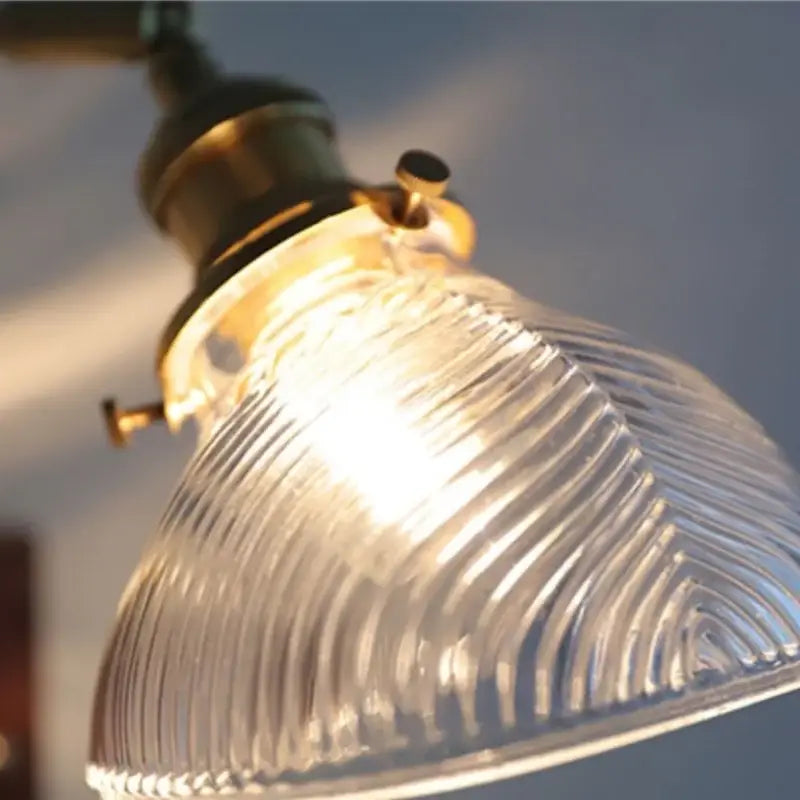 Brass Walnut Stair Light
