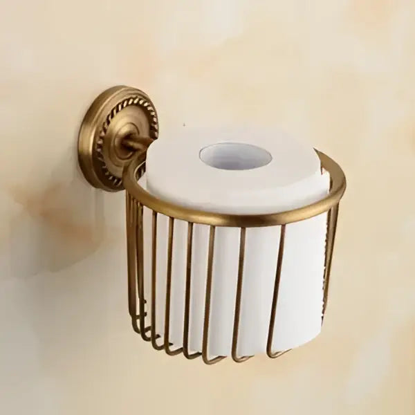Brass Ceramic Brush Cup Set