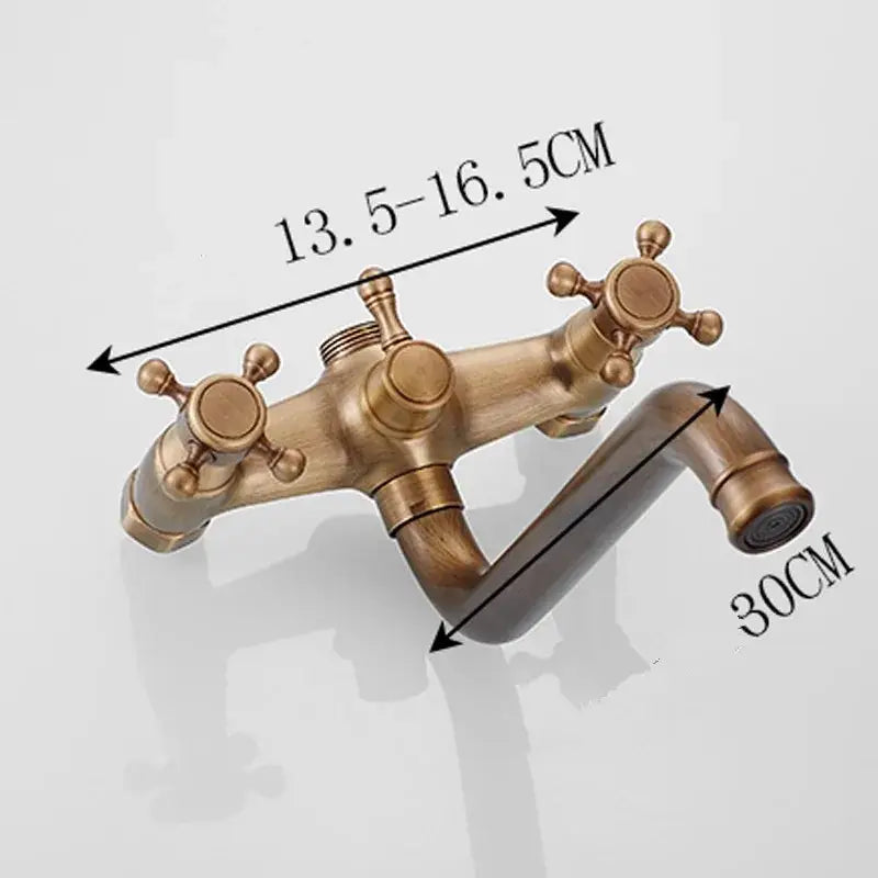 Brass Ceramic Handle Shower Set
