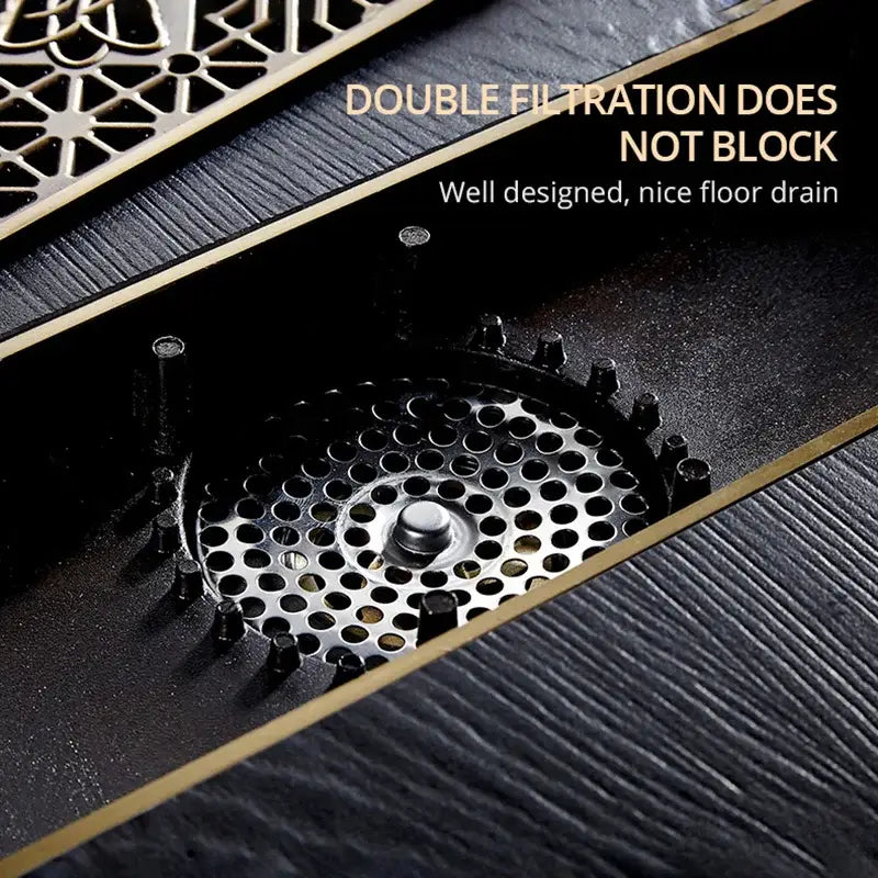 Brass Floral Drain Cover