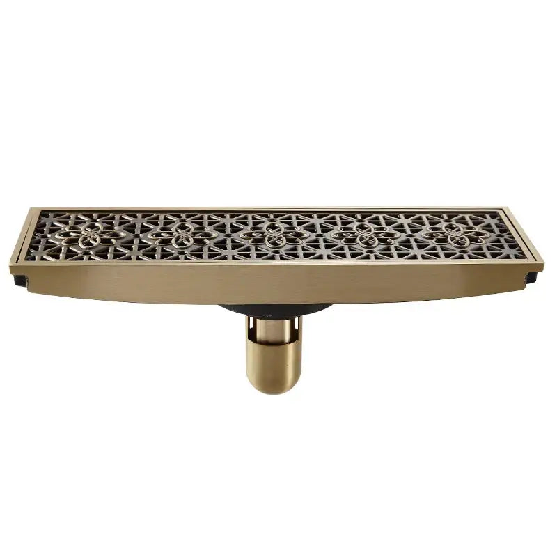 Brass Floral Drain Cover