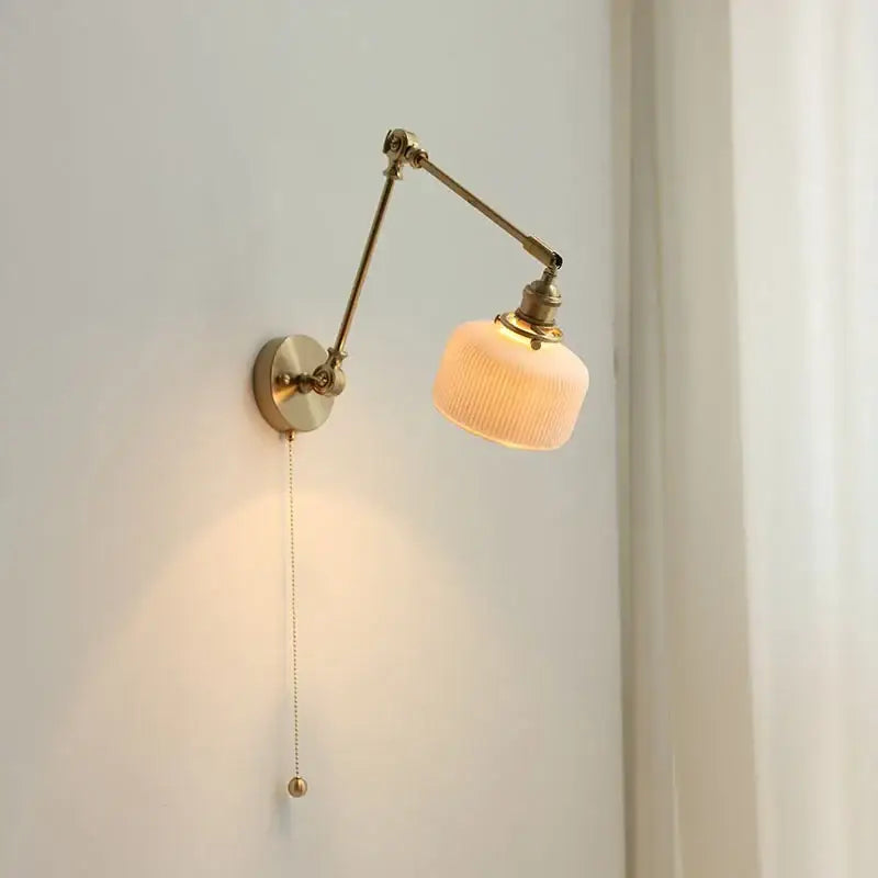 Antique Brass LED Wall Sconce