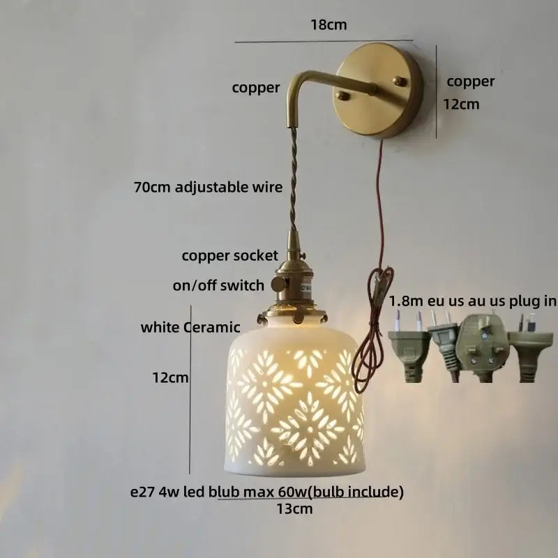 Antique Brass Decorative Wall Sconce