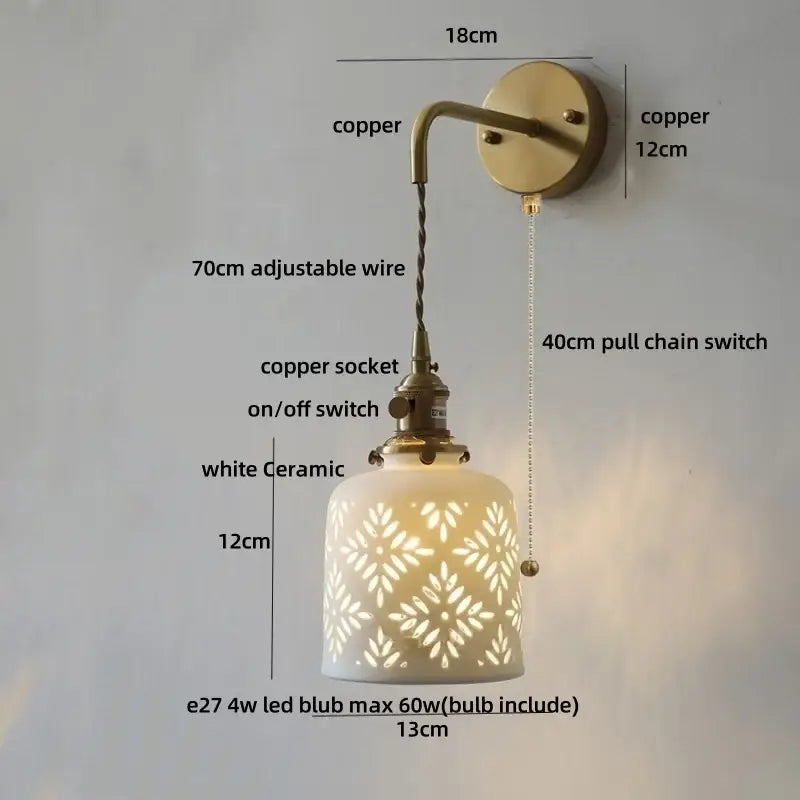 Antique Brass Decorative Wall Sconce