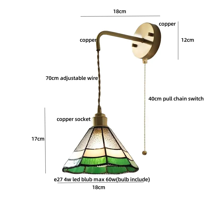 Brass Rattan Wall Light