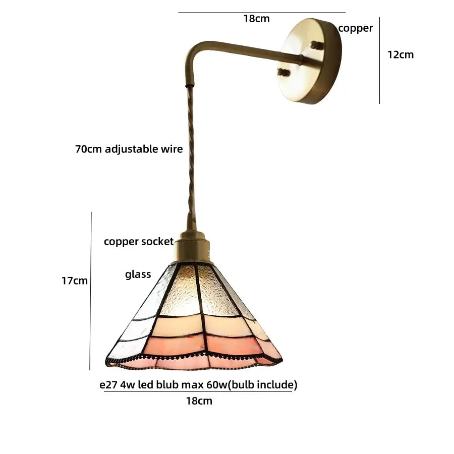 Brass Rattan Wall Light