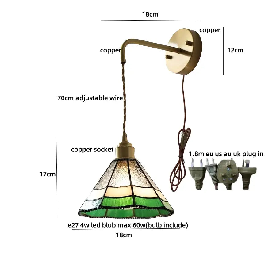 Brass Rattan Wall Light