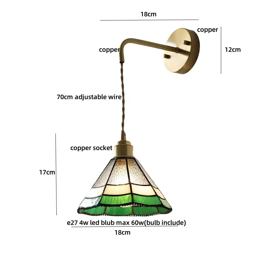 Brass Rattan Wall Light