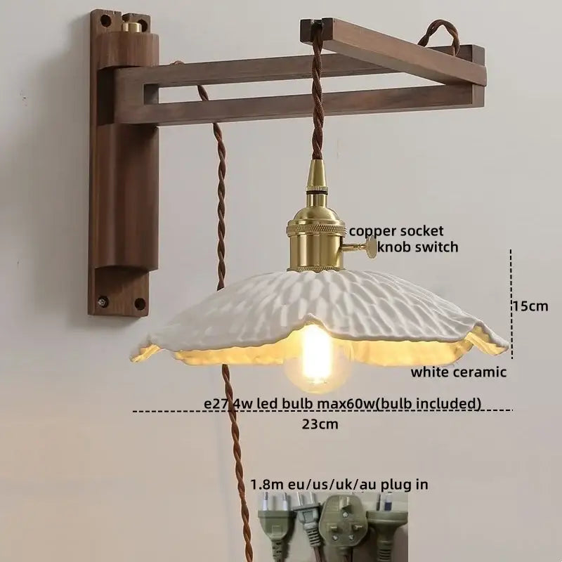 Brass Scalloped Wall Sconce