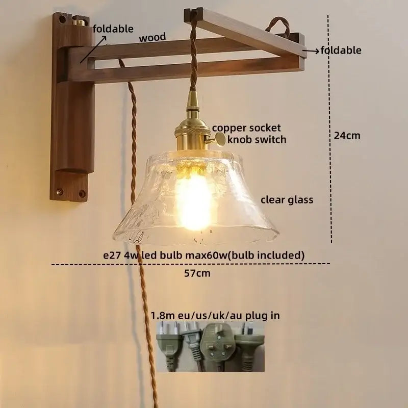 Brass Scalloped Wall Sconce