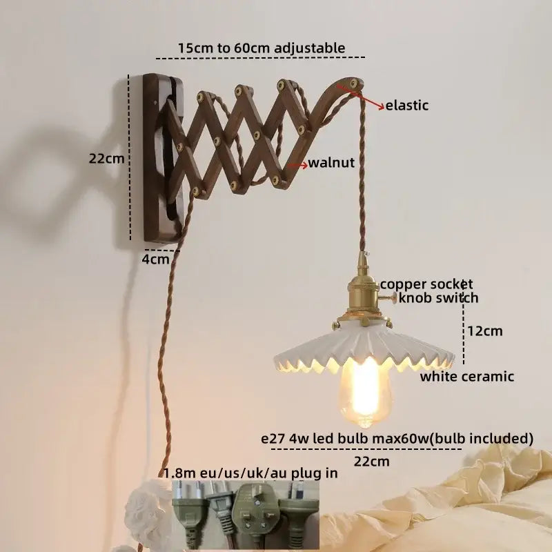 Brass Scalloped Wall Sconce