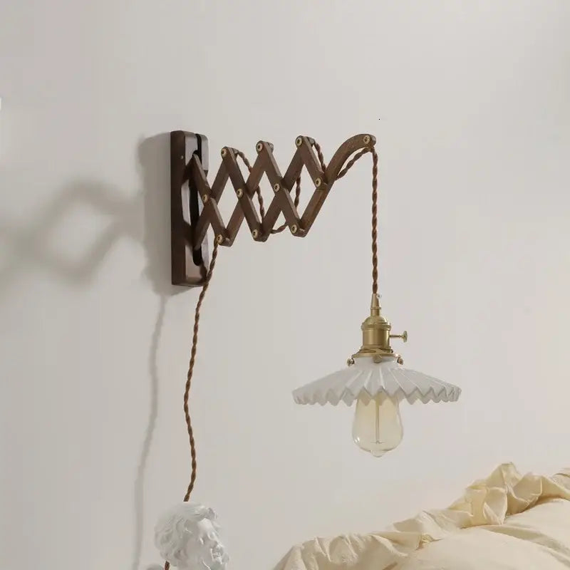 Brass Scalloped Wall Sconce
