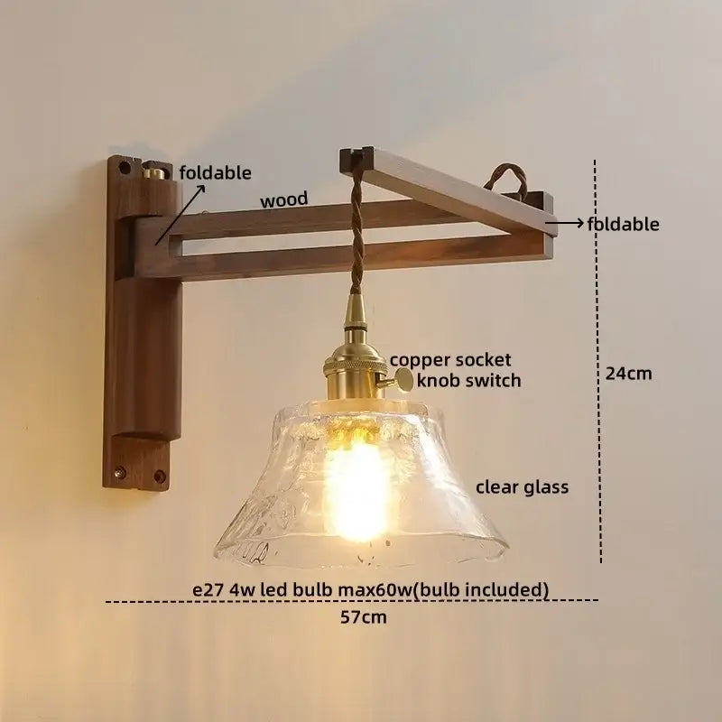 Brass Scalloped Wall Sconce