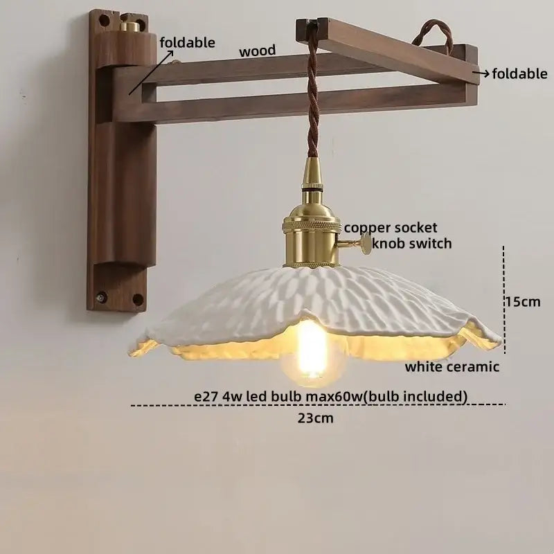 Brass Scalloped Wall Sconce
