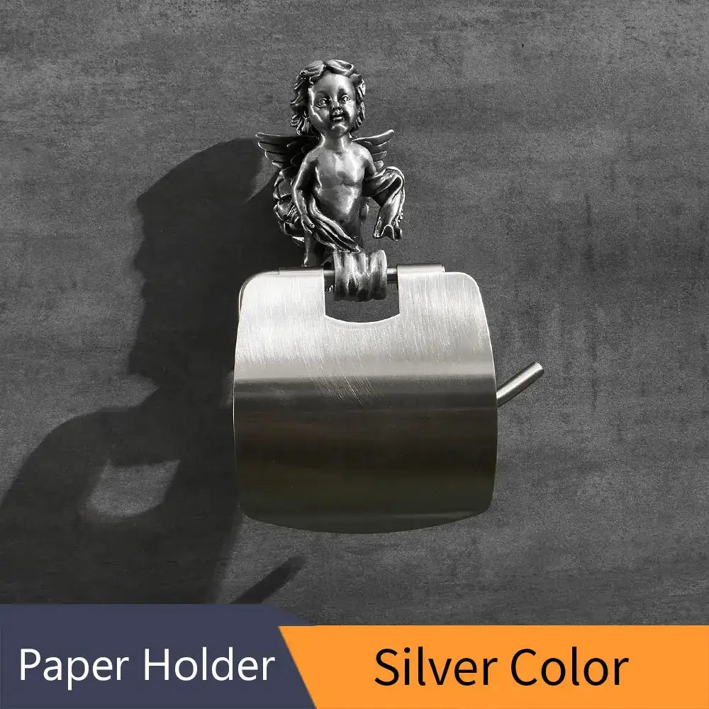 Brass Cherub Paper Holder