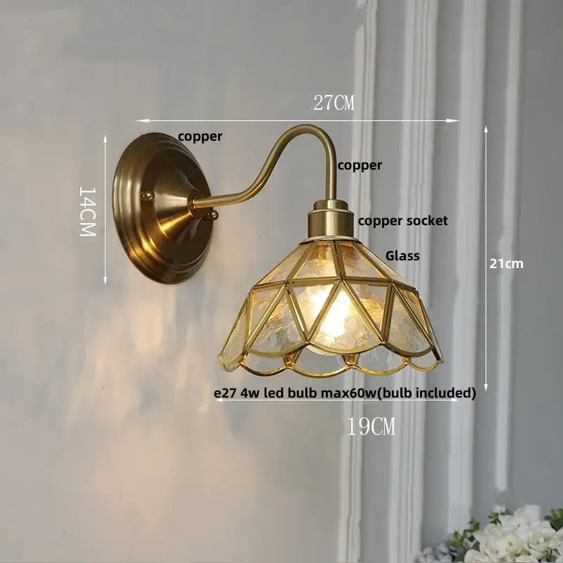 Clover Brass Wall Sconce