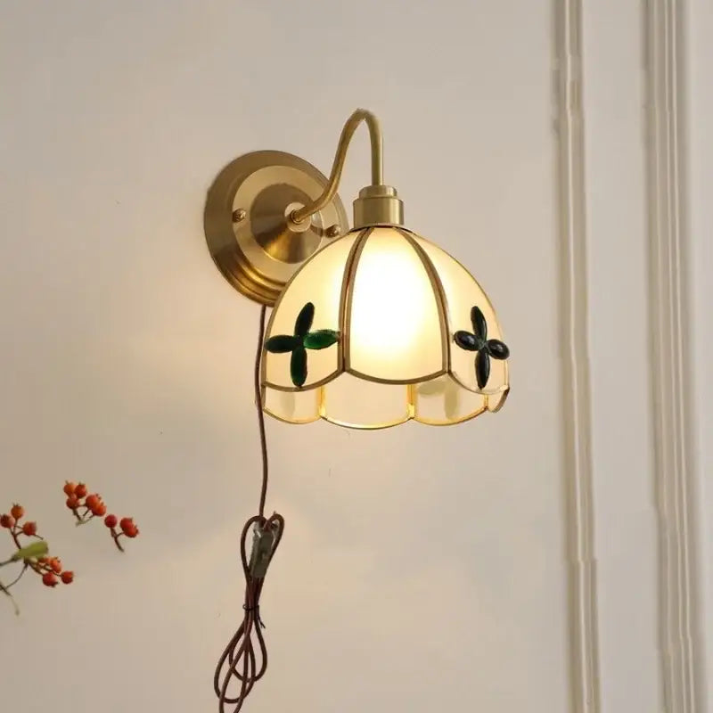 Clover Brass Wall Sconce