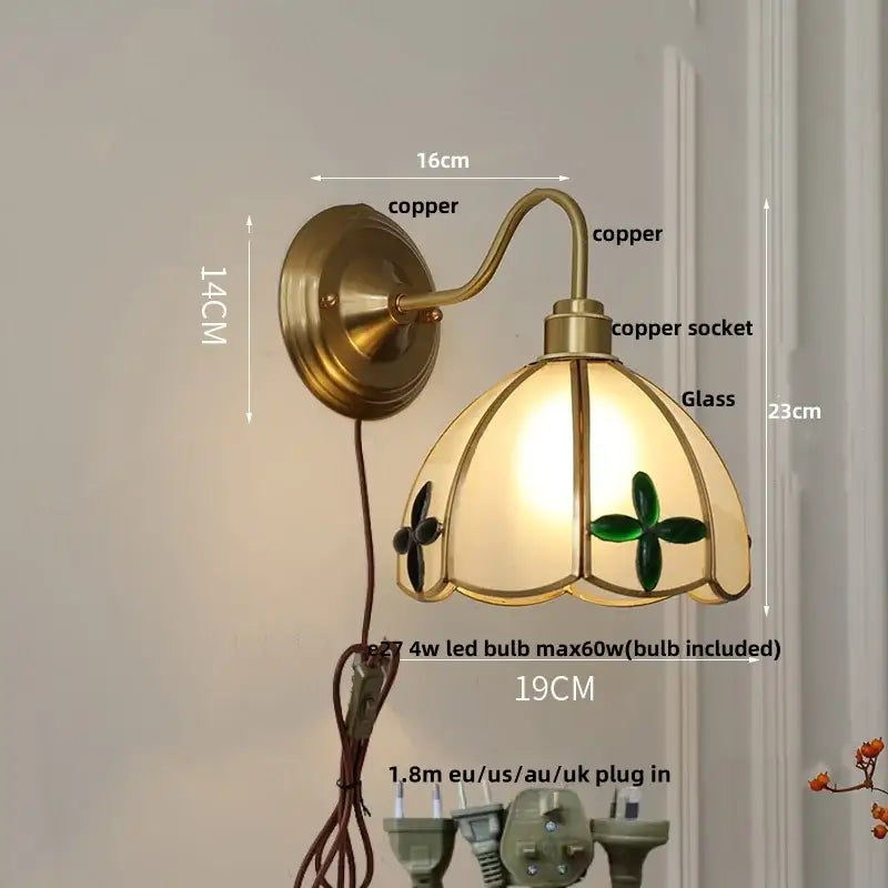 Clover Brass Wall Sconce