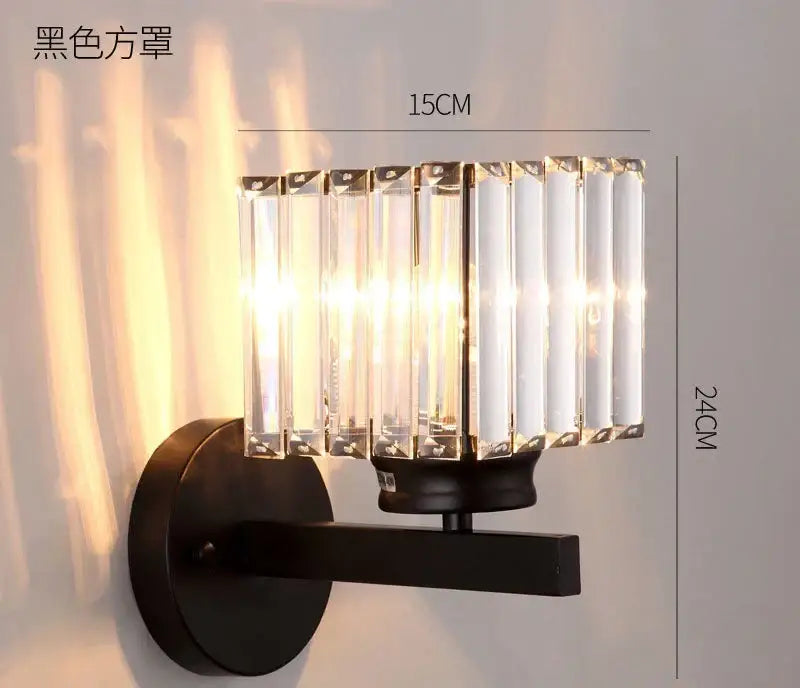 Brass Bronze Crystal Sconce