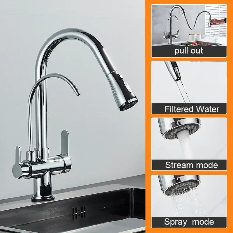 Brass Pull-Out Spray Faucet