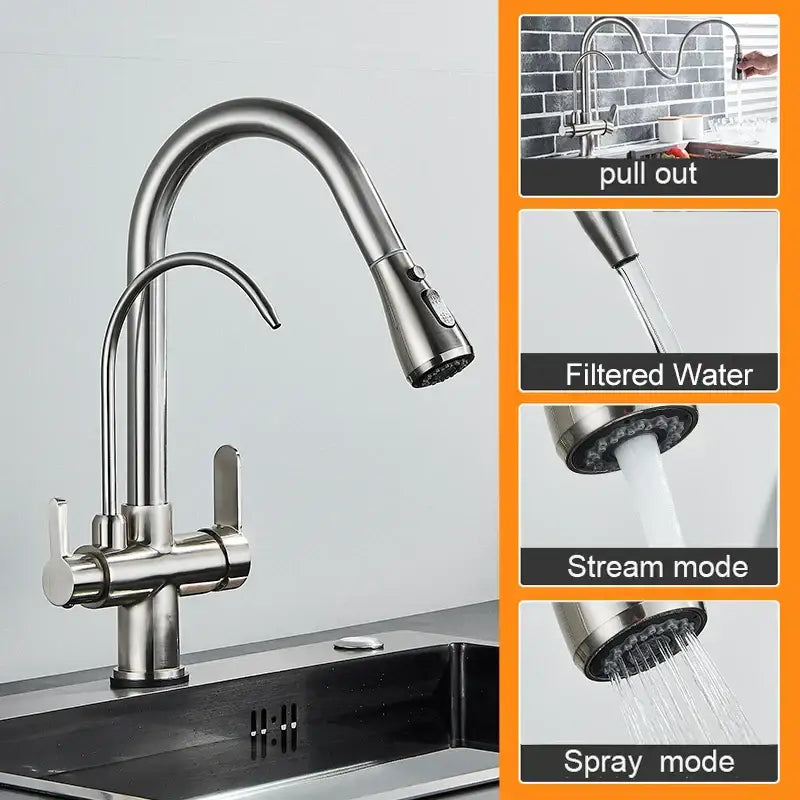 Brass Pull-Out Spray Faucet