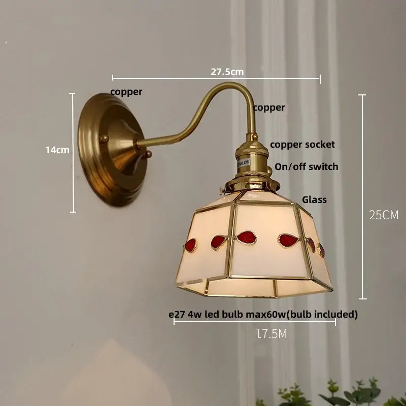 Brass Clover Wall Sconce