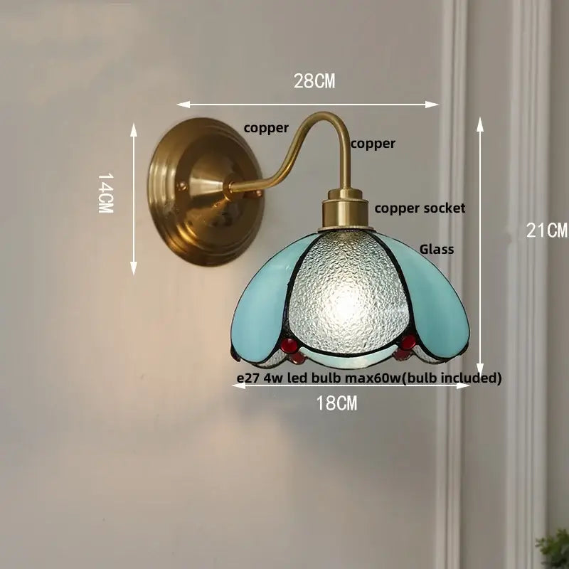 Brass Clover Wall Sconce