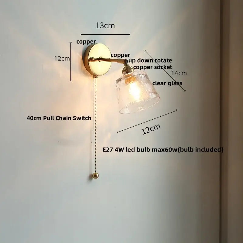 Rotating Brass Wall Sconce