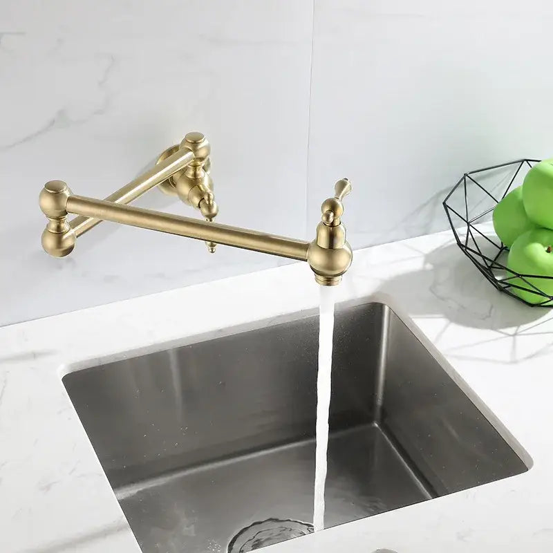 Antique Brass Gooseneck Faucet