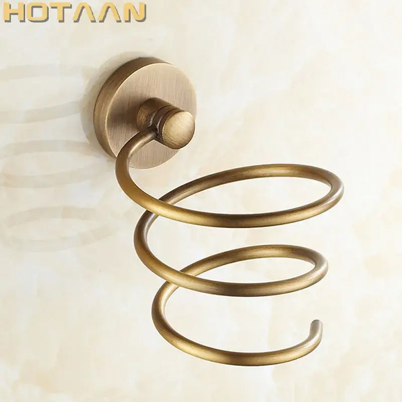 Brass Hair Dryer Holder