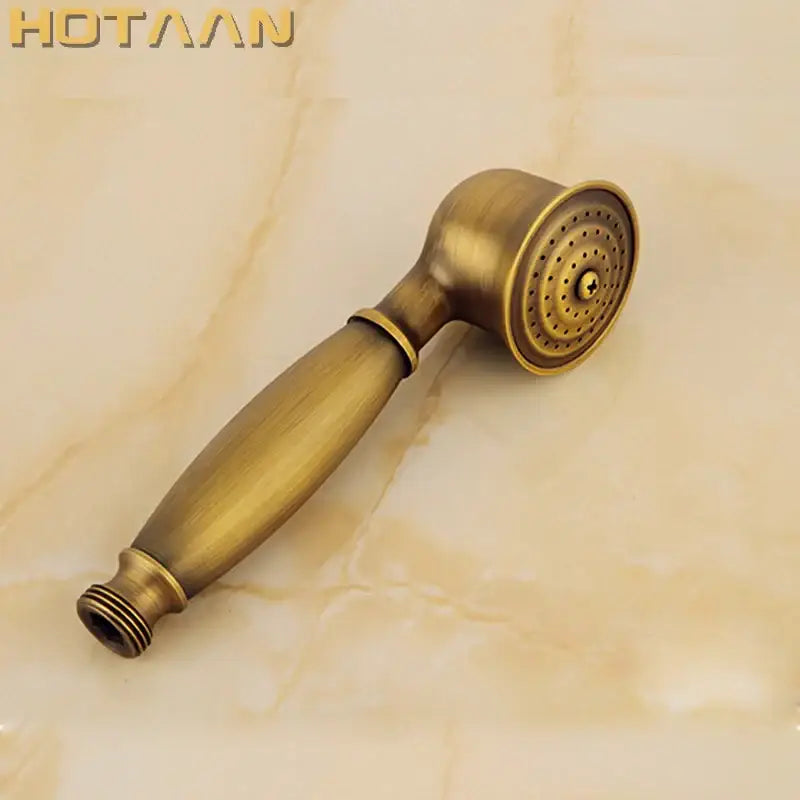 Brass Wood Grip Shower