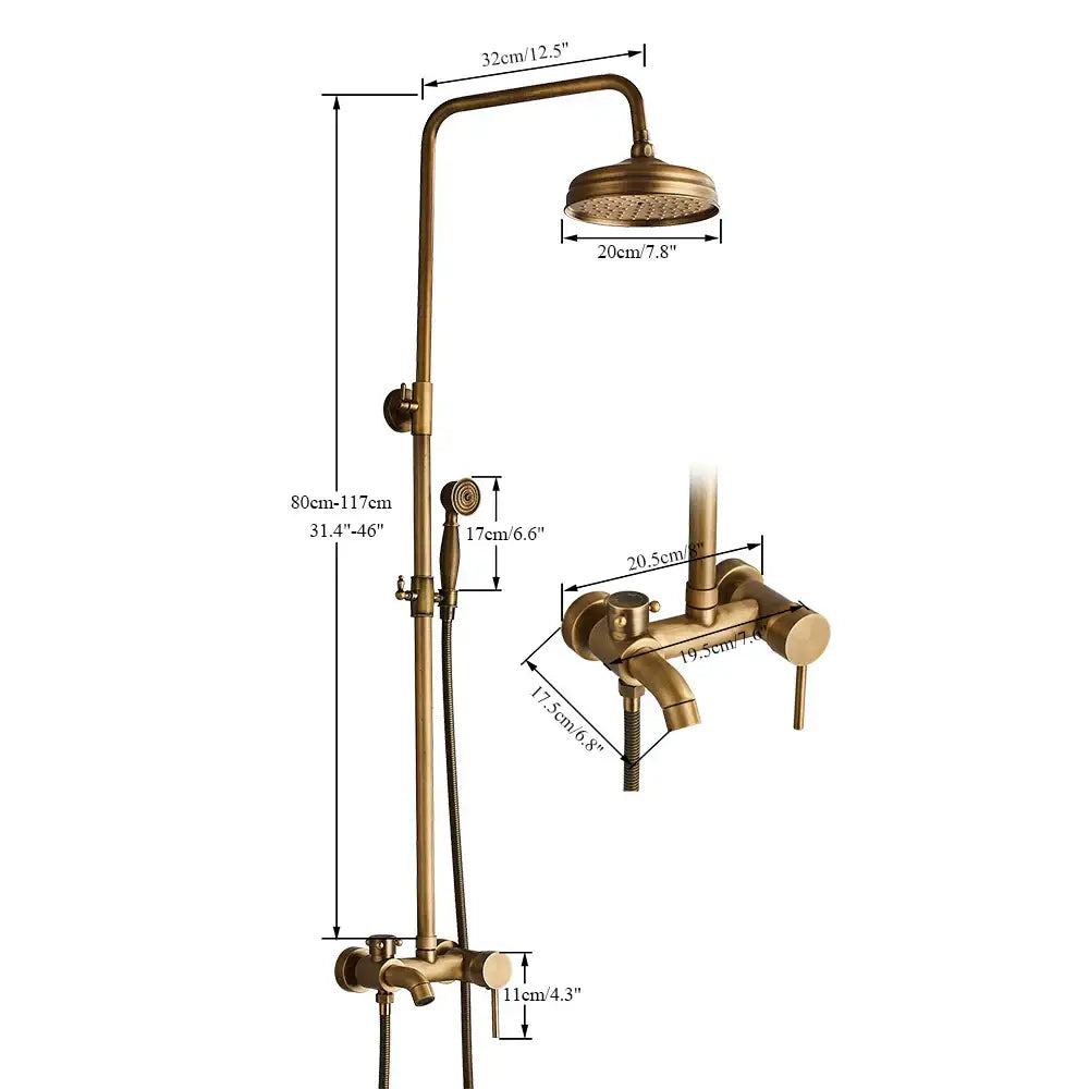 Brass Handheld Shower System