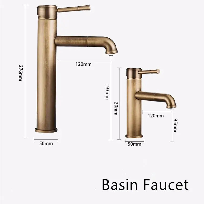 Antique Brass Rotating Faucet