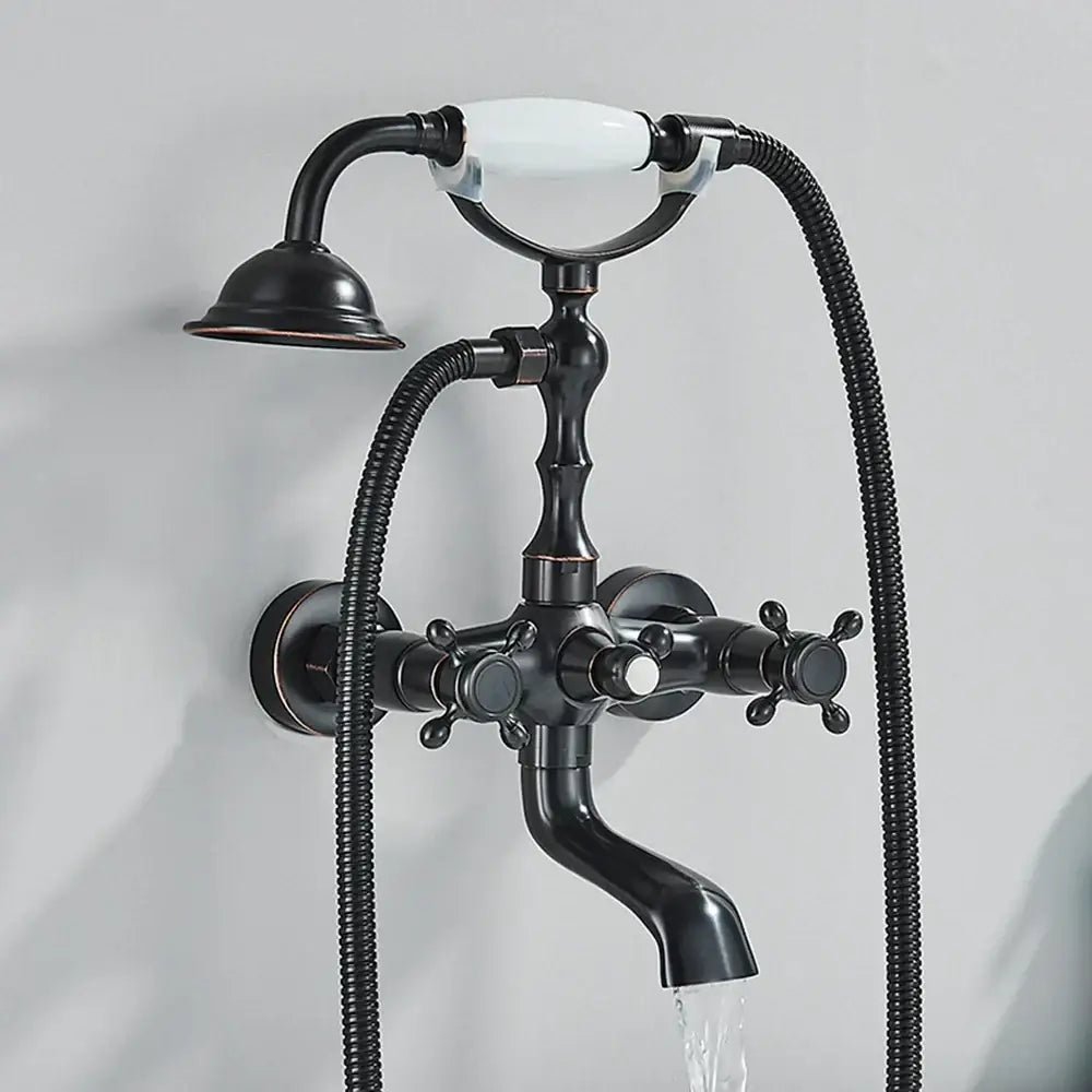 Brass White Bathtub Faucet