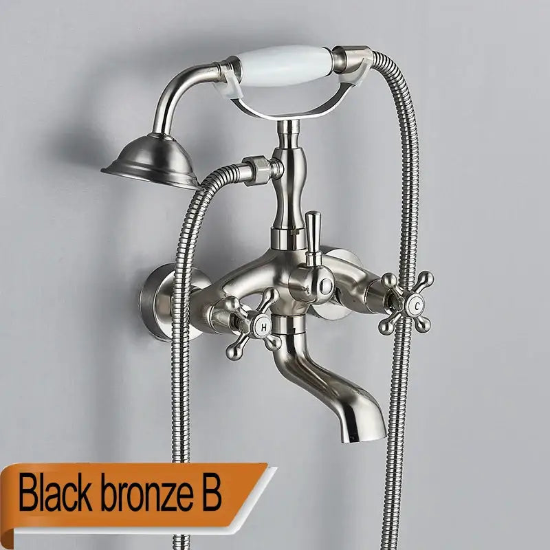 Brass White Bathtub Faucet