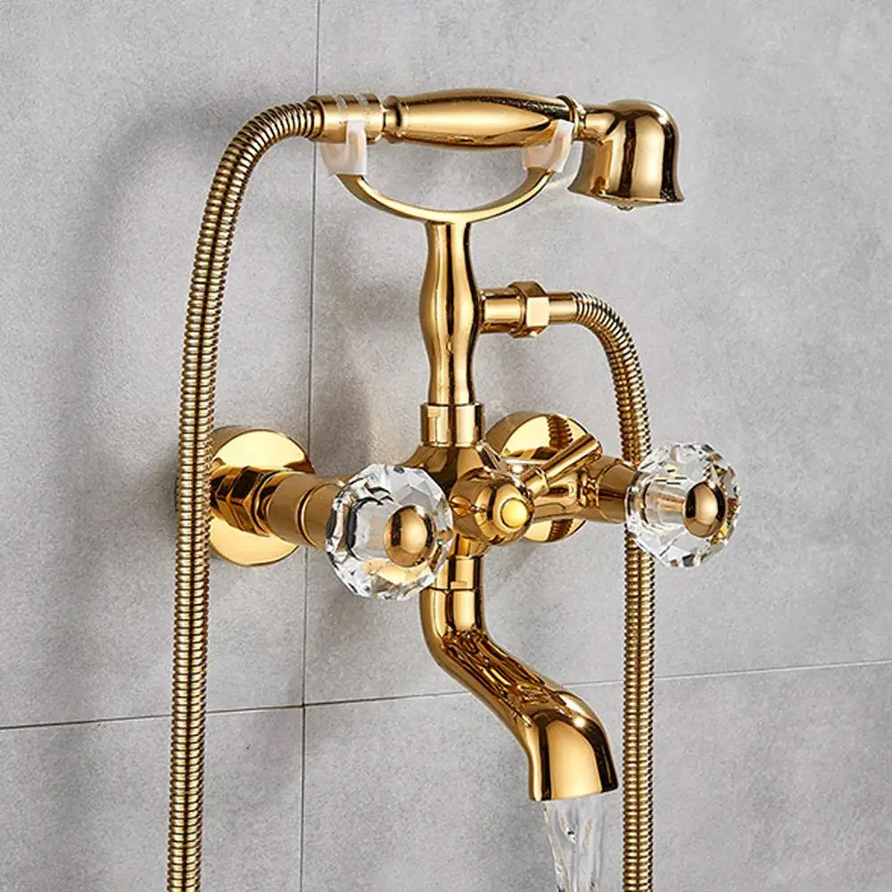Brass White Bathtub Faucet