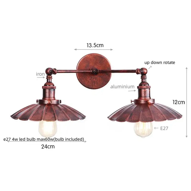 Bronze Adjustable Wall Lamp
