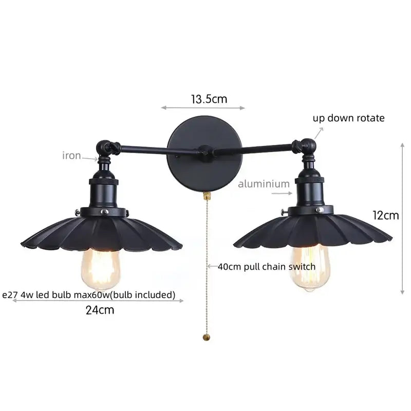 Bronze Adjustable Wall Lamp