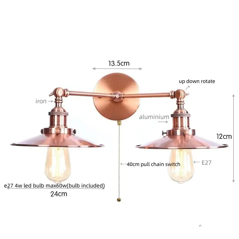 Bronze Adjustable Wall Lamp