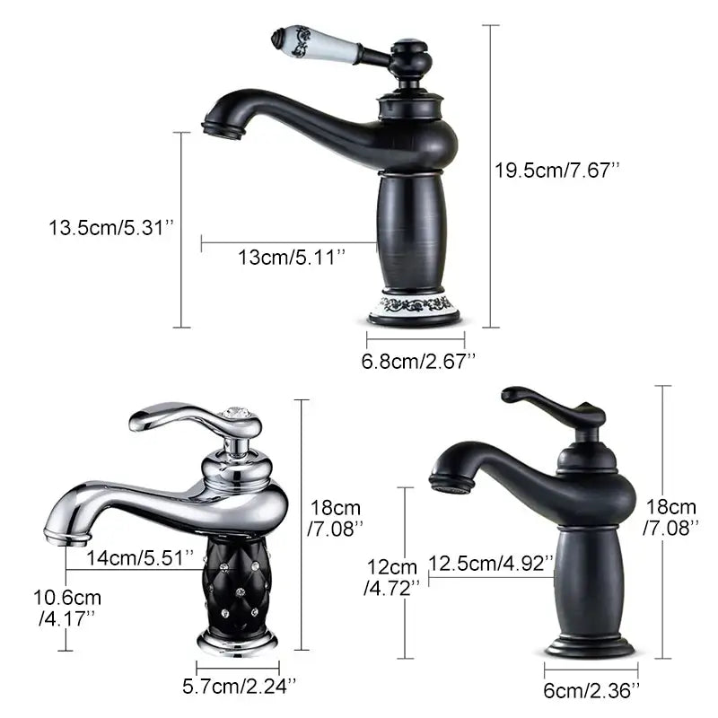 Bronze Ceramic Handle Faucet