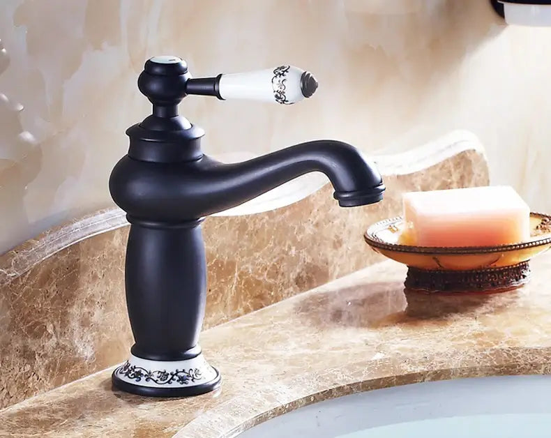 Bronze Ceramic Handle Faucet