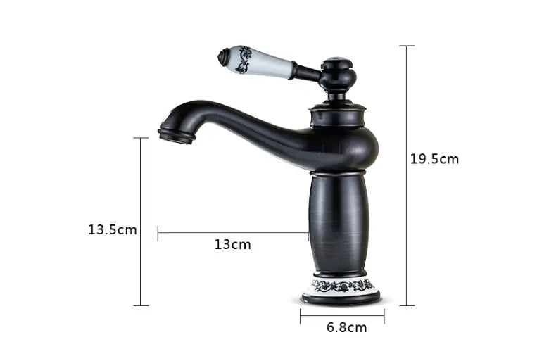 Bronze Ceramic Handle Faucet